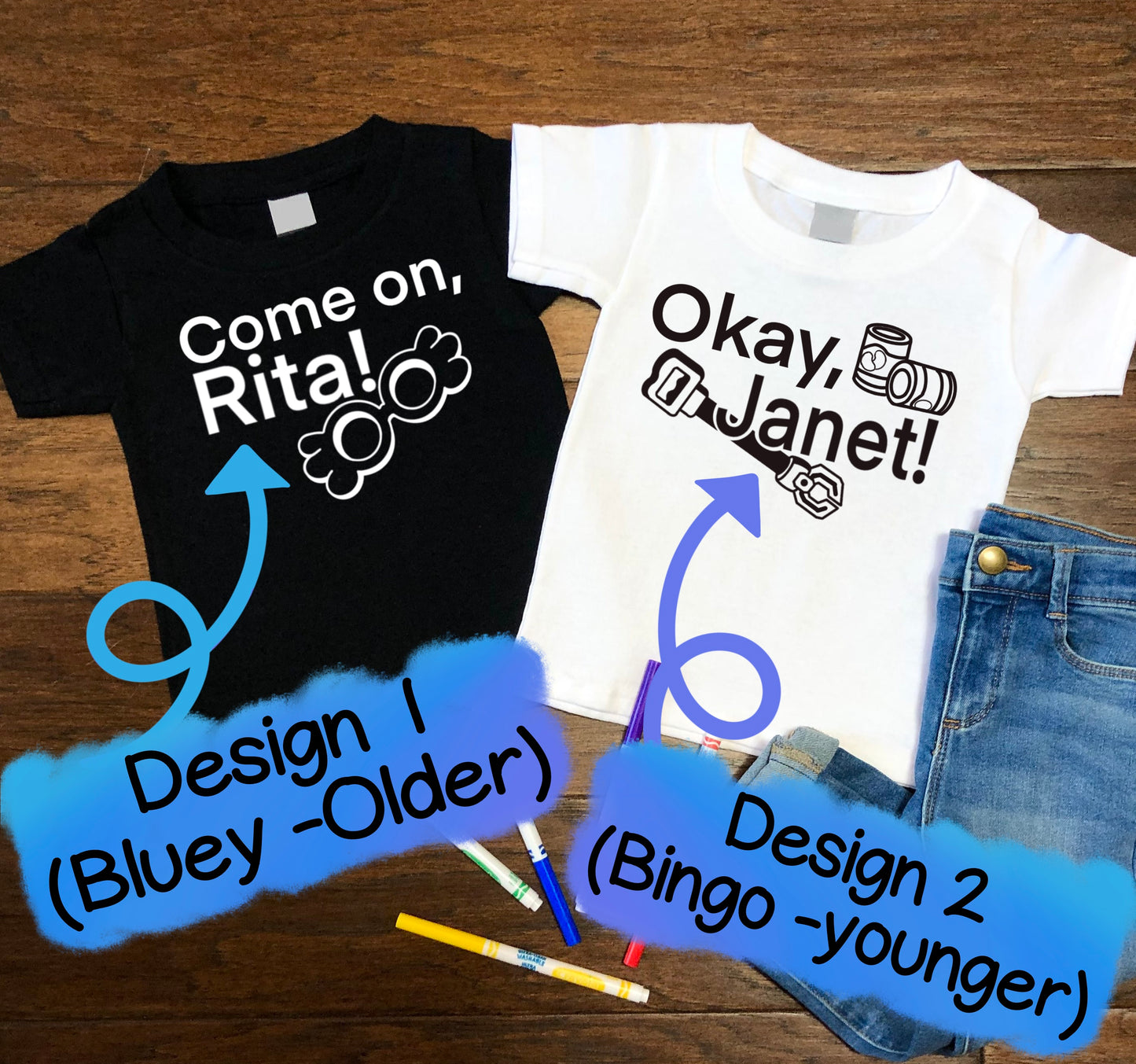 Come On Rita Shirt | Grannies Shirt (Coordinates to “Okay Janet” Shirt) Bluey Inspired Shirt | Sisters Shirts | Besties Matching Shirt | Family Matching Shirts | Sizes For Babies To Adults