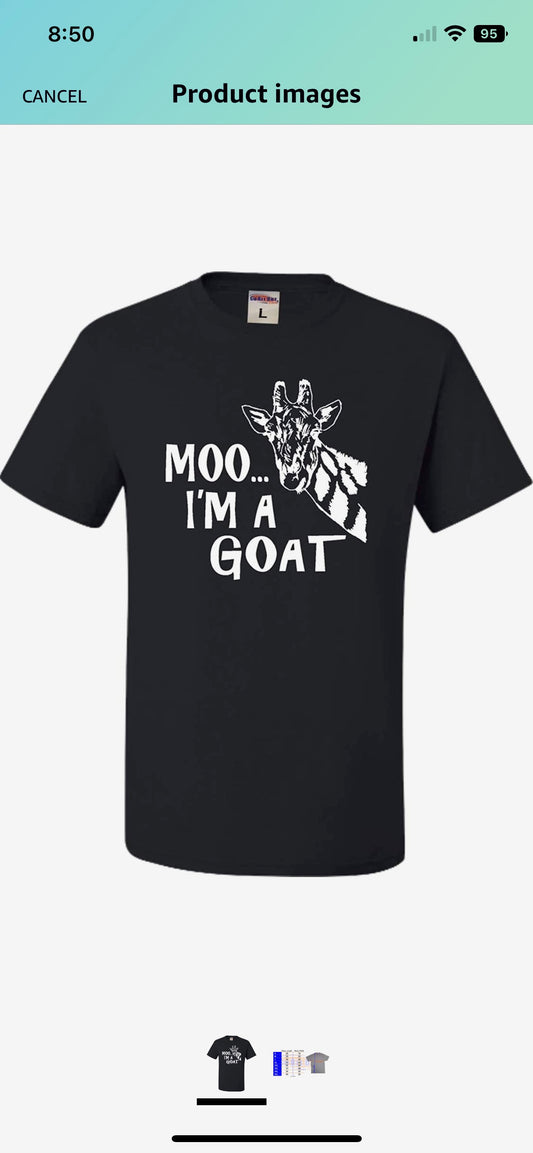 Moo…I’m a Goat! (Giraffe Shirt)